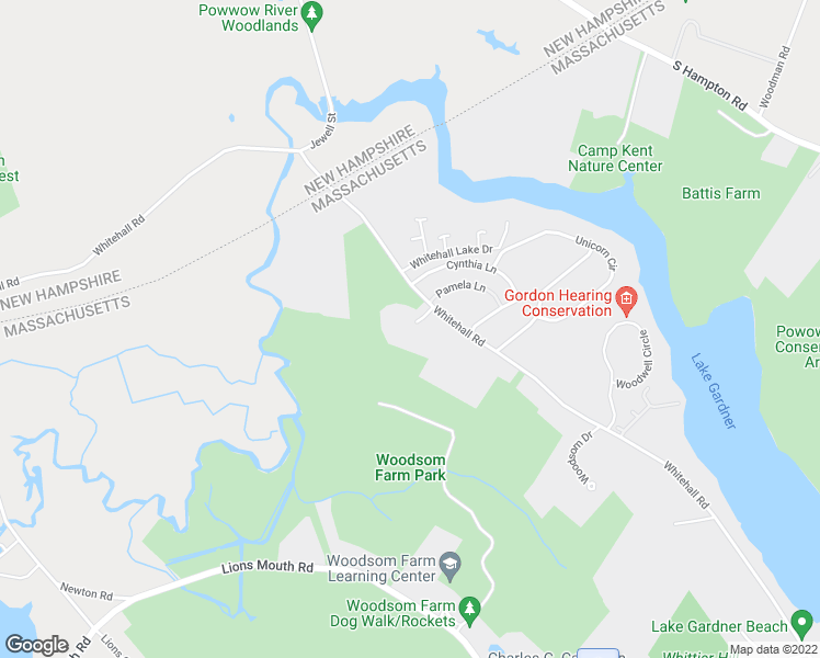 map of restaurants, bars, coffee shops, grocery stores, and more near 164 Whitehall Road in Amesbury