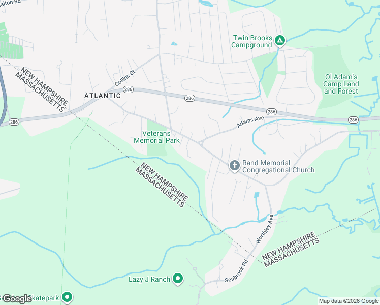 map of restaurants, bars, coffee shops, grocery stores, and more near 86 South Main Street in Seabrook