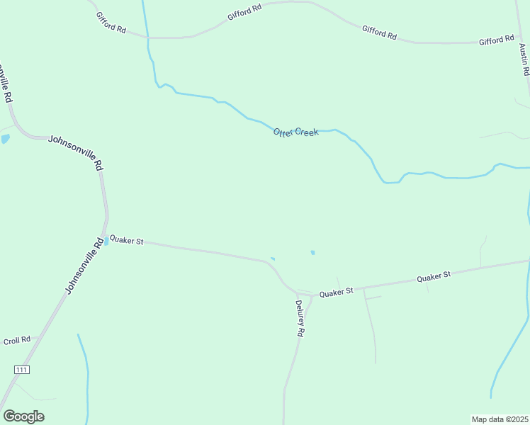 map of restaurants, bars, coffee shops, grocery stores, and more near 89 Quaker Street in Johnsonville