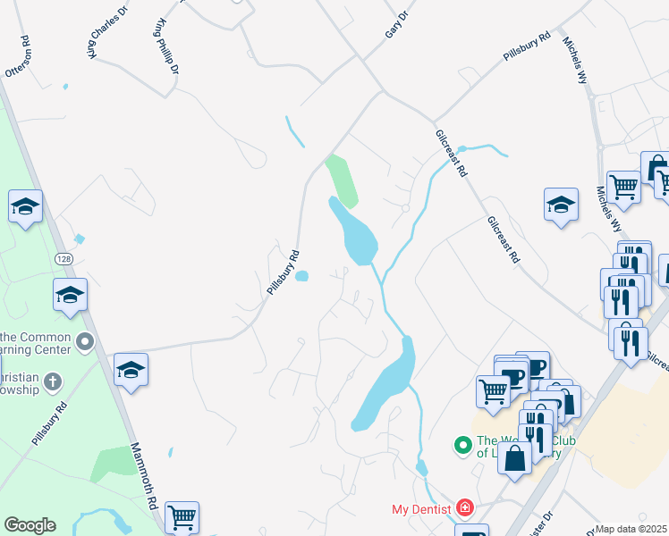 map of restaurants, bars, coffee shops, grocery stores, and more near 376 Winding Pond Road in Londonderry