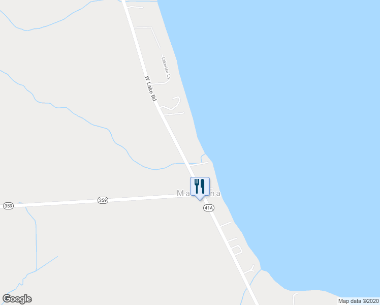 map of restaurants, bars, coffee shops, grocery stores, and more near 2002 West Lake Road in Skaneateles