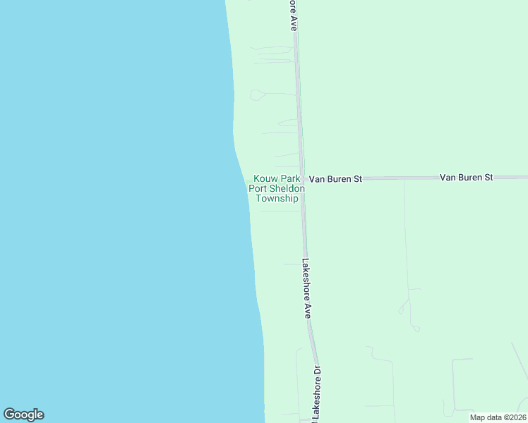 map of restaurants, bars, coffee shops, grocery stores, and more near 5517 North Lakeshore Drive in Holland
