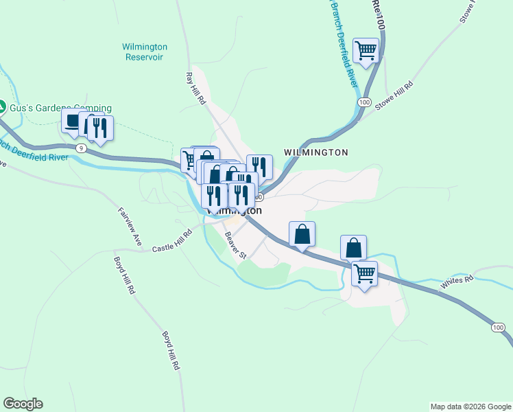 map of restaurants, bars, coffee shops, grocery stores, and more near 5 Lisle Hill Rd in Wilmington