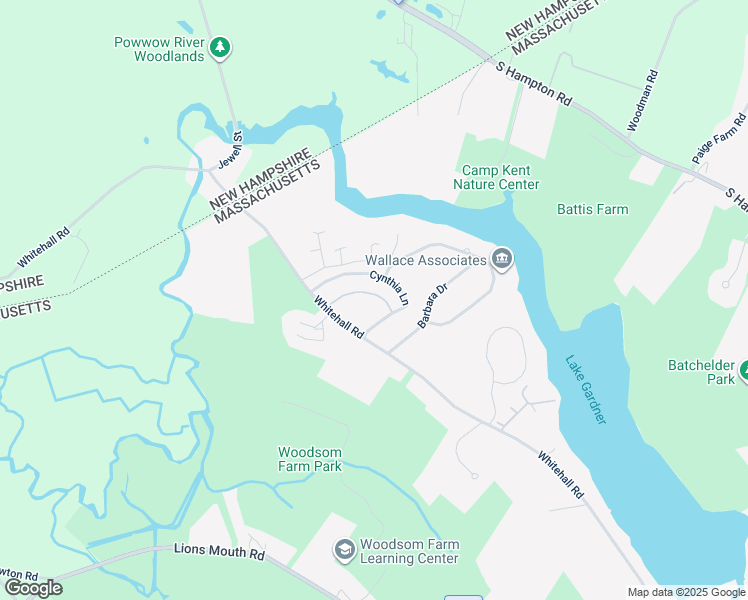 map of restaurants, bars, coffee shops, grocery stores, and more near 48 Pamela Lane in Amesbury