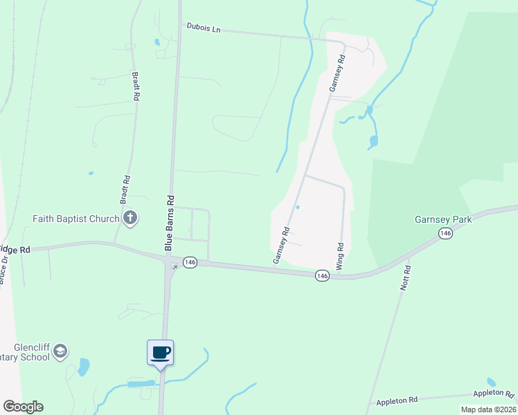 map of restaurants, bars, coffee shops, grocery stores, and more near 18 Garnsey Rd in Rexford