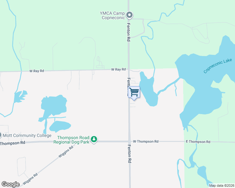 map of restaurants, bars, coffee shops, grocery stores, and more near 11088 Fenton Road in Fenton