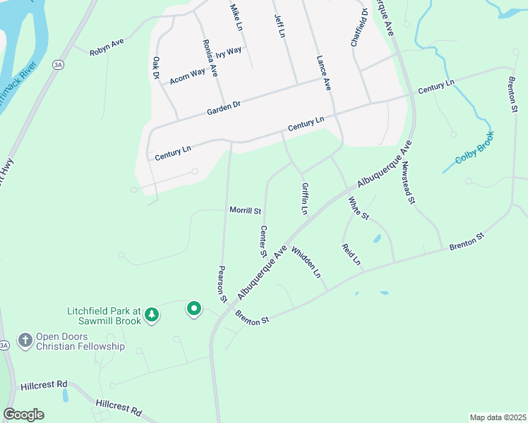 map of restaurants, bars, coffee shops, grocery stores, and more near 1 Morrill Street in Litchfield