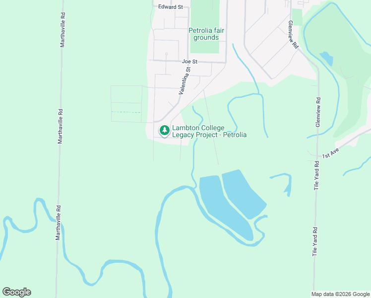 map of restaurants, bars, coffee shops, grocery stores, and more near 4038 Englehart Drive in Petrolia
