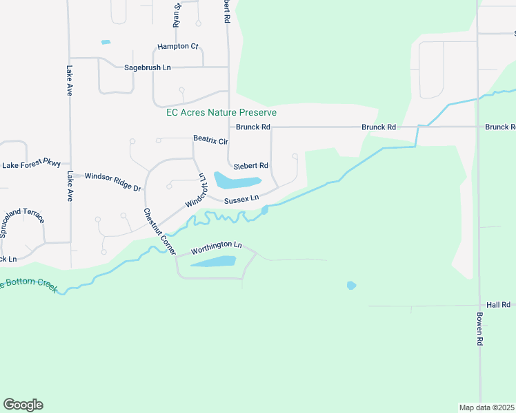map of restaurants, bars, coffee shops, grocery stores, and more near 23 Sussex Lane in Lancaster
