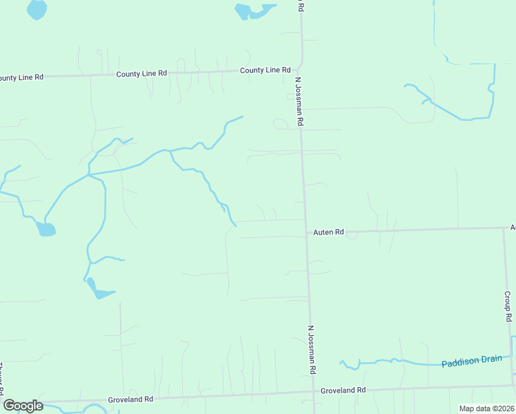map of restaurants, bars, coffee shops, grocery stores, and more near 3596 Childers Road in Oakland County