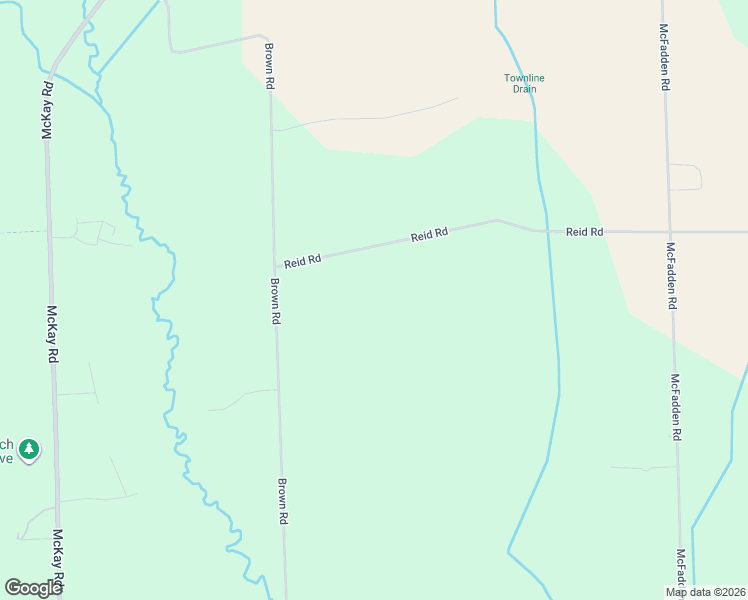 map of restaurants, bars, coffee shops, grocery stores, and more near 14750 Reid Road in Macomb County