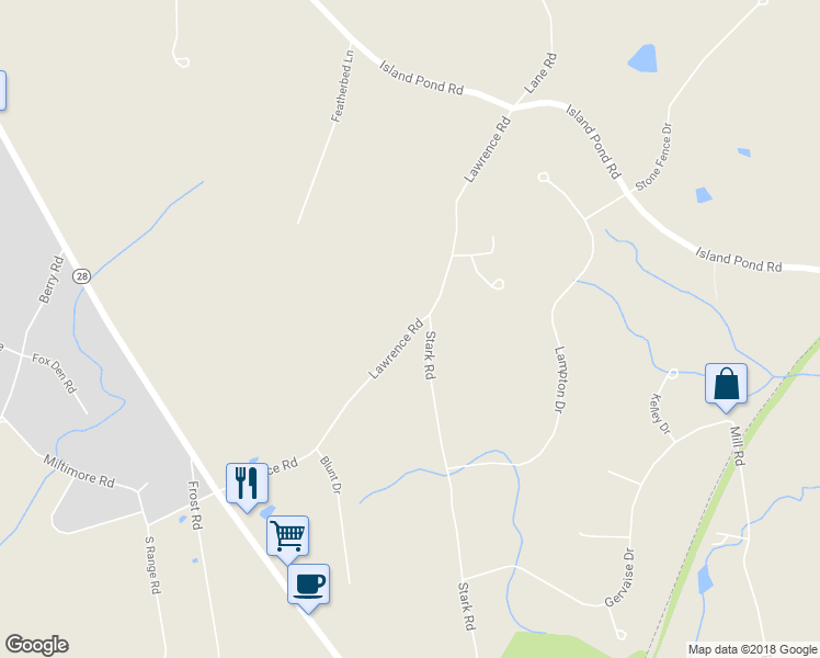 map of restaurants, bars, coffee shops, grocery stores, and more near 26 Lawrence Road in Derry