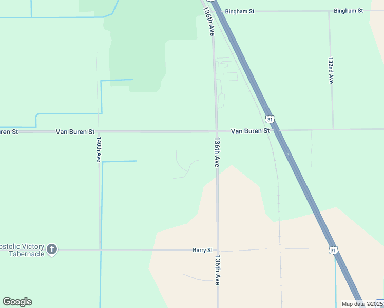 map of restaurants, bars, coffee shops, grocery stores, and more near 13686 Hidden Acres Drive in Holland
