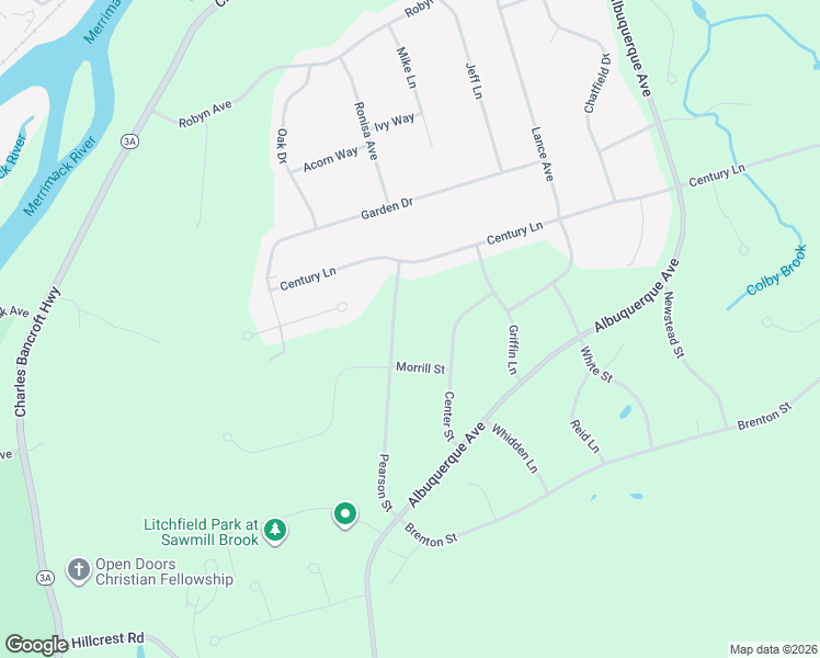 map of restaurants, bars, coffee shops, grocery stores, and more near 25 Pearson Street in Litchfield