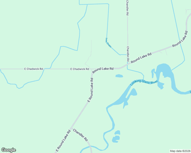map of restaurants, bars, coffee shops, grocery stores, and more near 4016 East Round Lake Road in DeWitt