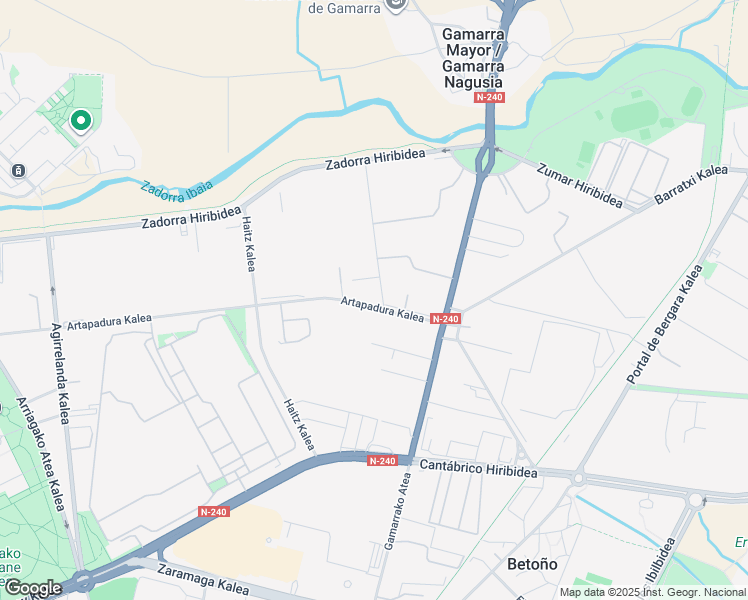 map of restaurants, bars, coffee shops, grocery stores, and more near 13 Artapadura Kalea in Vitoria-Gasteiz