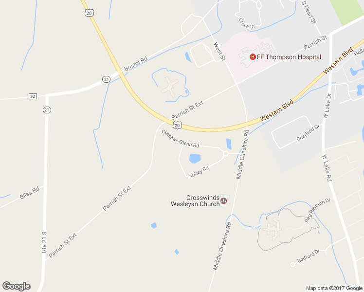 map of restaurants, bars, coffee shops, grocery stores, and more near 3251 Abbey Road in Canandaigua