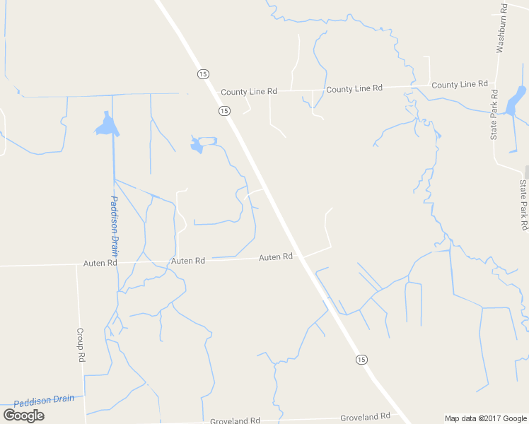 map of restaurants, bars, coffee shops, grocery stores, and more near 1375 North Ortonville Road in Oakland County