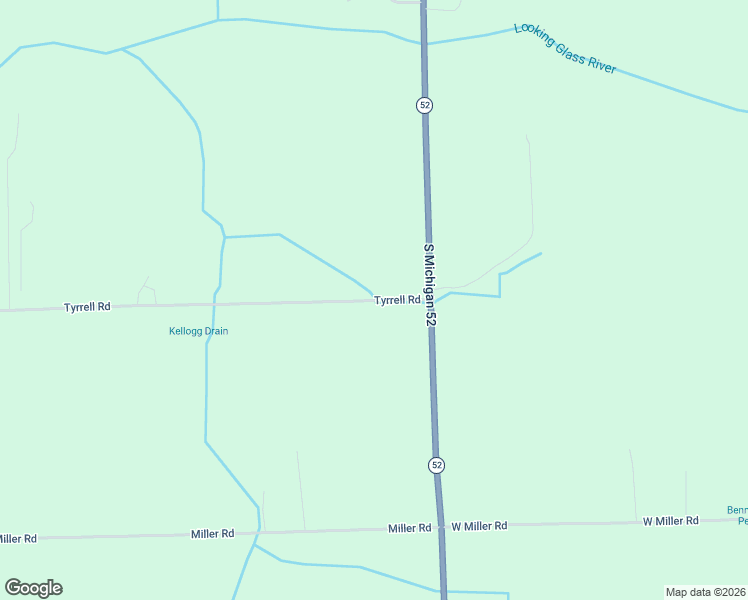 map of restaurants, bars, coffee shops, grocery stores, and more near 3155 Tyrrell Road in Owosso