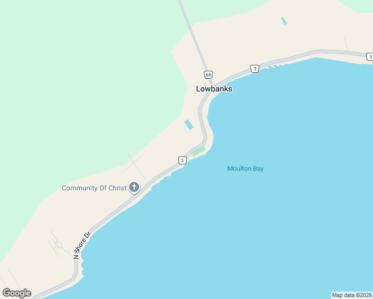 map of restaurants, bars, coffee shops, grocery stores, and more near 2721 North Shore Drive in Lowbanks