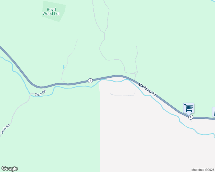 map of restaurants, bars, coffee shops, grocery stores, and more near 1215 Marlboro Road in Brattleboro