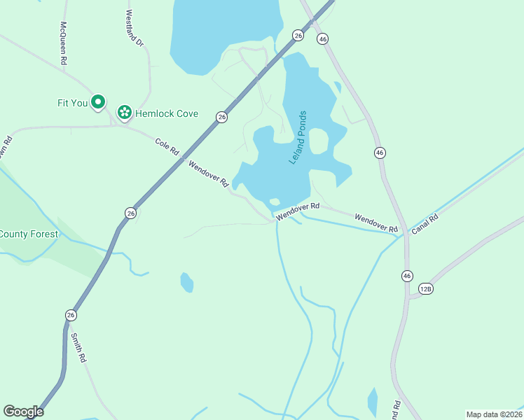 map of restaurants, bars, coffee shops, grocery stores, and more near 6375 Wendover Road in Bouckville