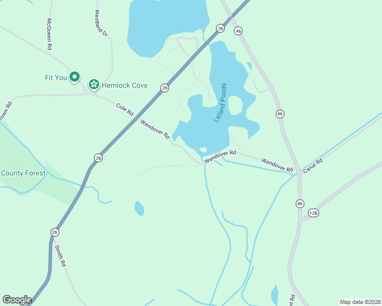 map of restaurants, bars, coffee shops, grocery stores, and more near 6375 Wendover Road in Bouckville