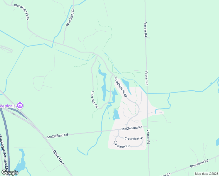 map of restaurants, bars, coffee shops, grocery stores, and more near 6180 Lone Oak Circle in Holly