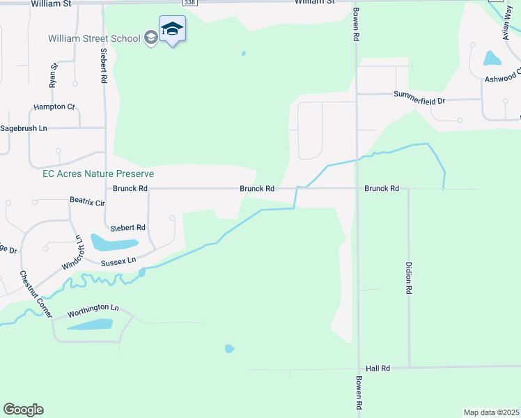 map of restaurants, bars, coffee shops, grocery stores, and more near 101 Brunck Rd in Lancaster