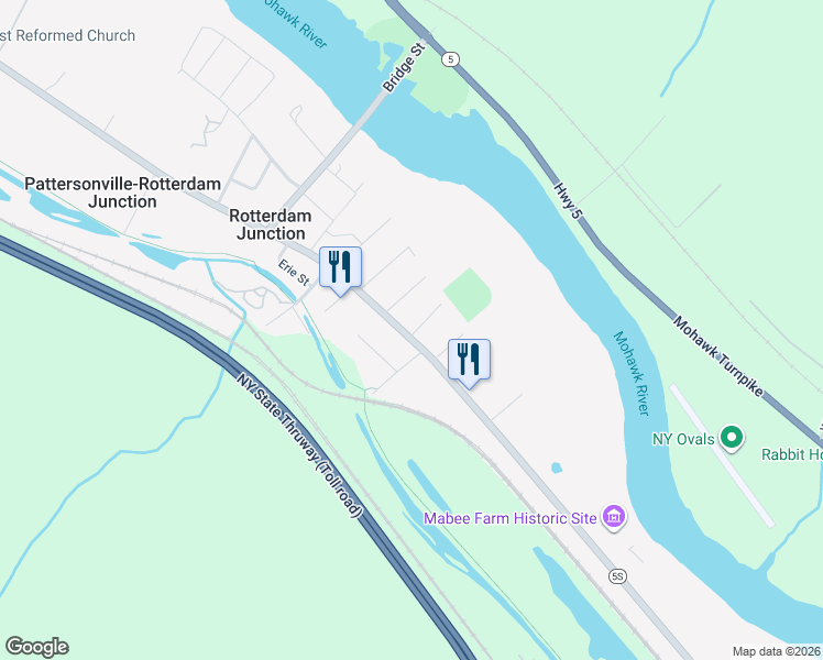map of restaurants, bars, coffee shops, grocery stores, and more near 1238 Main Street in Rotterdam Junction