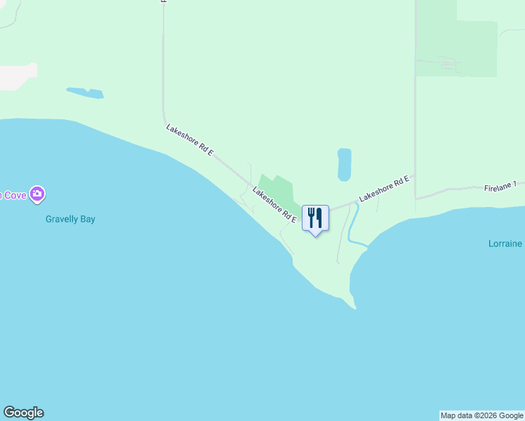 map of restaurants, bars, coffee shops, grocery stores, and more near 723 Lakeshore Road East in Port Colborne