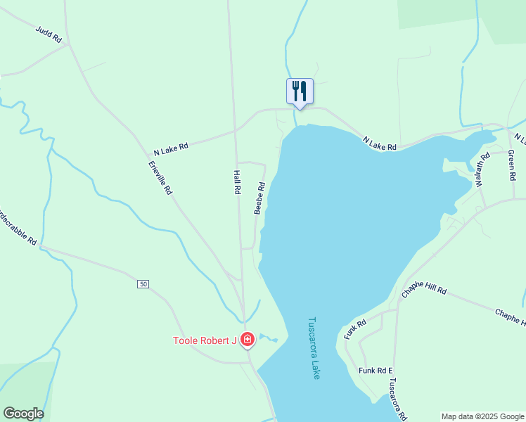 map of restaurants, bars, coffee shops, grocery stores, and more near 936 Beebe Road in Erieville