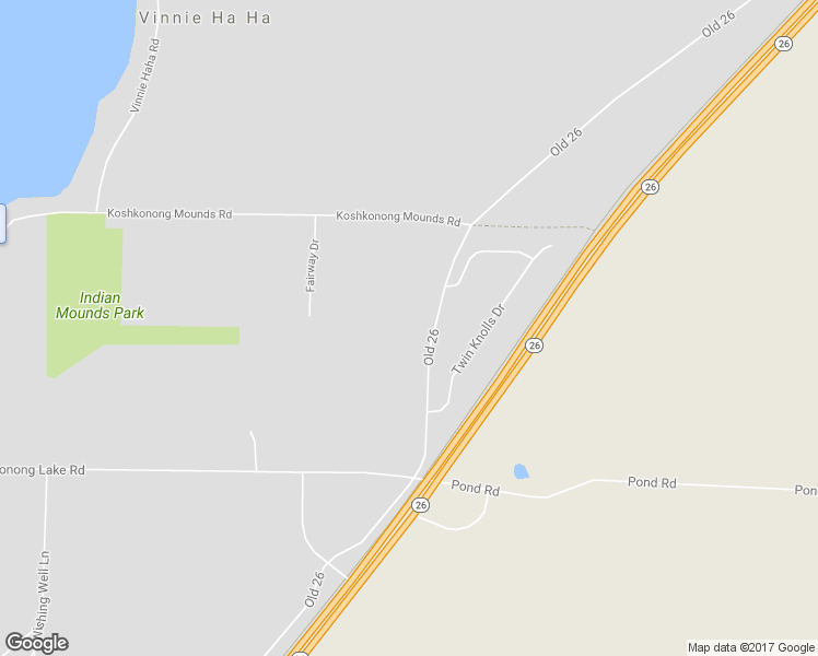 map of restaurants, bars, coffee shops, grocery stores, and more near N803 Old 26 in Fort Atkinson
