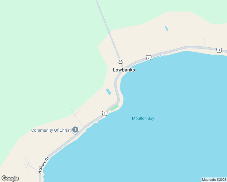 map of restaurants, bars, coffee shops, grocery stores, and more near 2764 North Shore Drive in Lowbanks