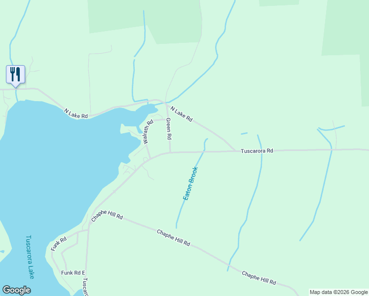 map of restaurants, bars, coffee shops, grocery stores, and more near 3273 Tuscarora Road in Erieville