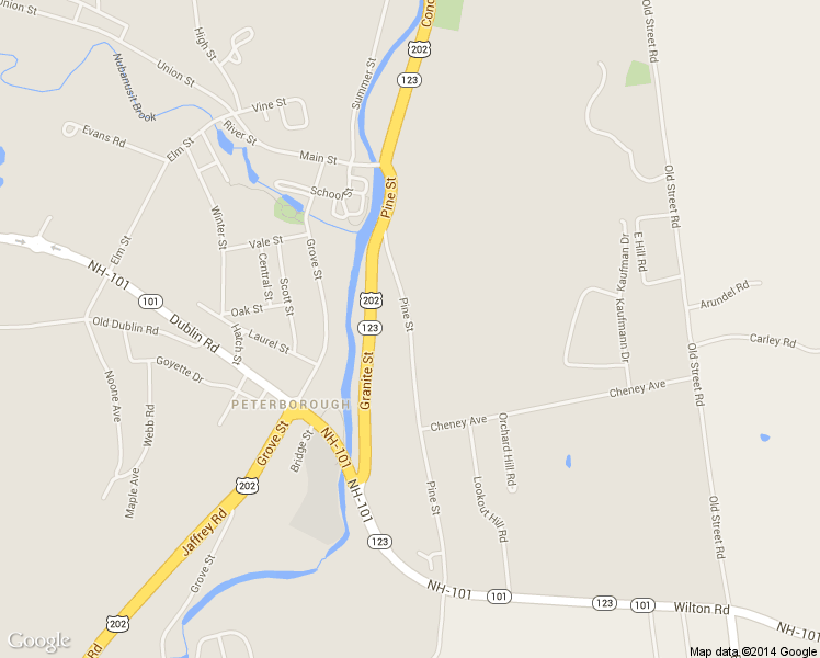 map of restaurants, bars, coffee shops, grocery stores, and more near 33 Pine St in Peterborough