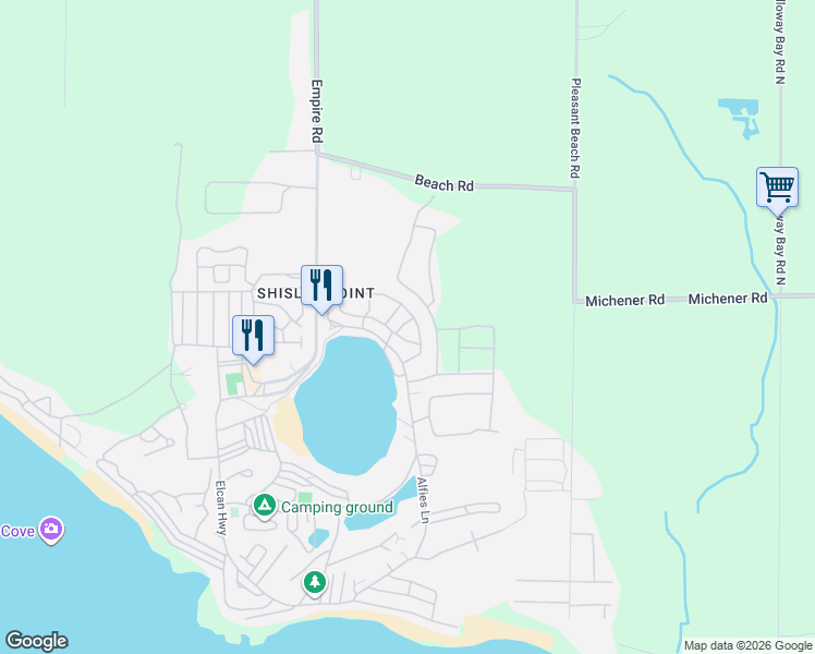 map of restaurants, bars, coffee shops, grocery stores, and more near 113 Quarry View Village in Port Colborne