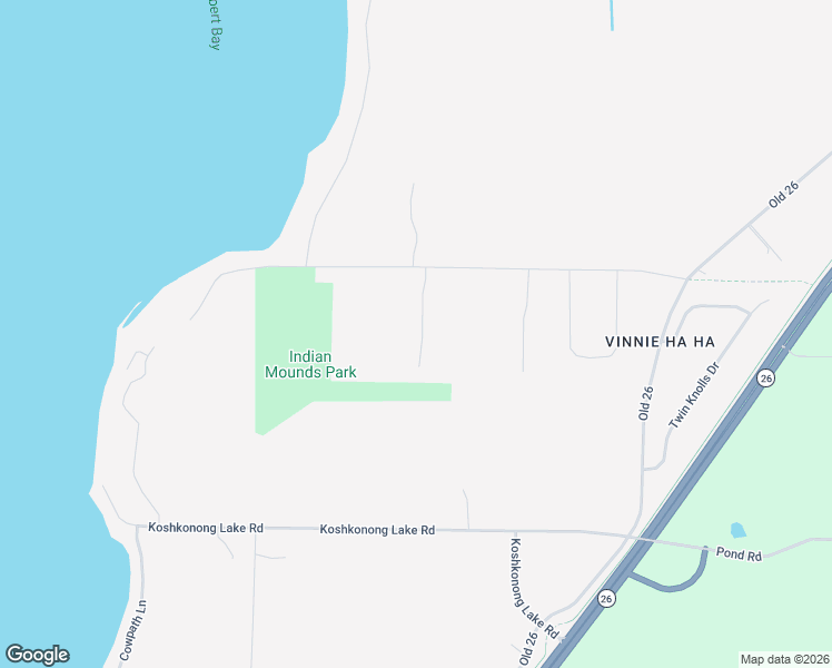 map of restaurants, bars, coffee shops, grocery stores, and more near W7489 Koshkonong Mounds Road in Fort Atkinson