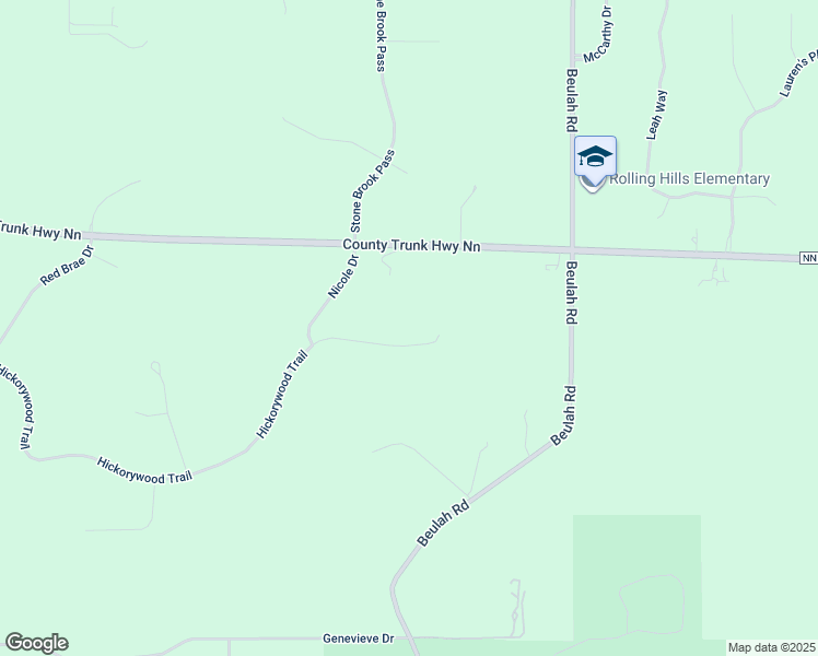 map of restaurants, bars, coffee shops, grocery stores, and more near S94W32580 Hickorywood Trail in Mukwonago