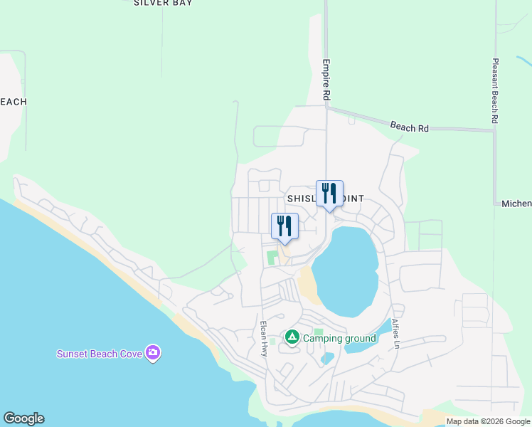 map of restaurants, bars, coffee shops, grocery stores, and more near Chestnut Ave in Port Colborne