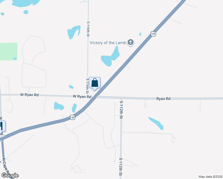 map of restaurants, bars, coffee shops, grocery stores, and more near 11223 West Loomis Road in Franklin