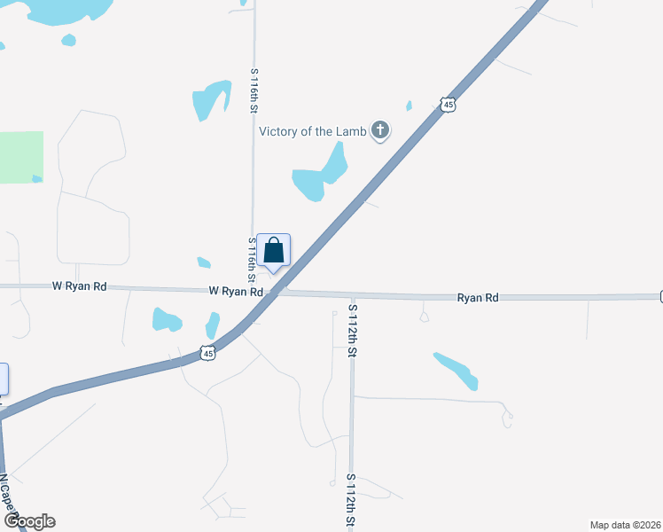 map of restaurants, bars, coffee shops, grocery stores, and more near 11223 West Loomis Road in Franklin
