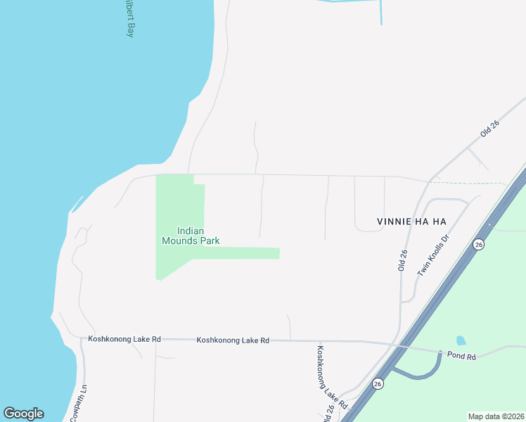 map of restaurants, bars, coffee shops, grocery stores, and more near W7489 Koshkonong Mounds Road in Fort Atkinson