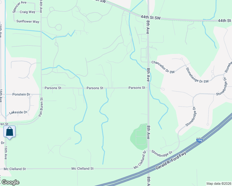 map of restaurants, bars, coffee shops, grocery stores, and more near 962 Parsons Street in Hudsonville