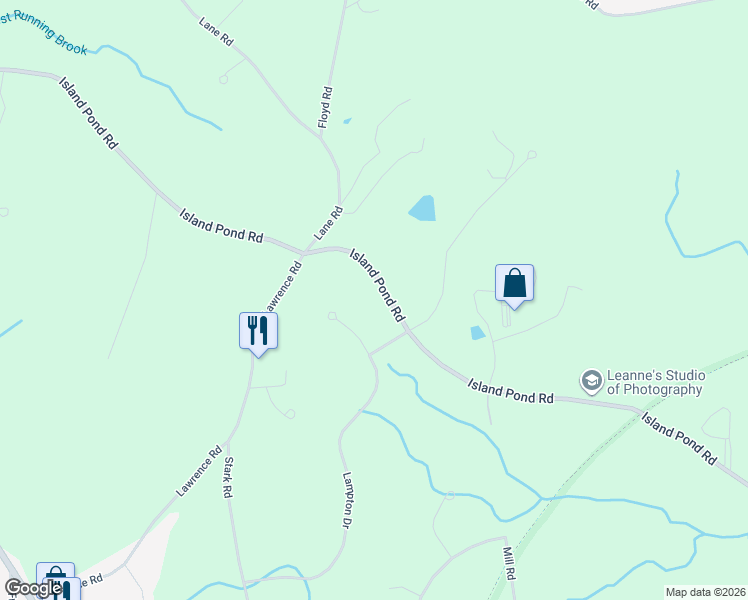 map of restaurants, bars, coffee shops, grocery stores, and more near 87 Island Pond Road in Derry