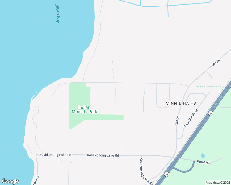 map of restaurants, bars, coffee shops, grocery stores, and more near W7489 Koshkonong Mounds Road in Fort Atkinson
