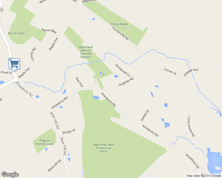 map of restaurants, bars, coffee shops, grocery stores, and more near 21 Dugway Road in Newton