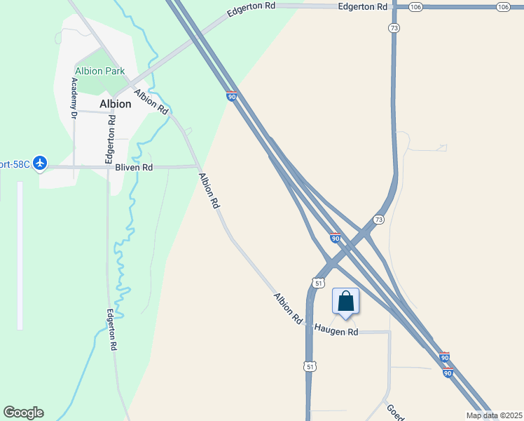 map of restaurants, bars, coffee shops, grocery stores, and more near 476 Albion Road in Edgerton