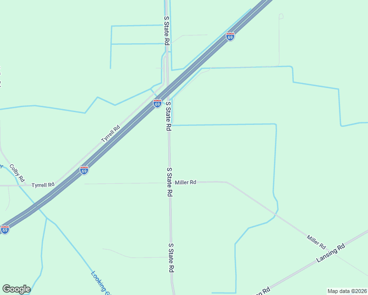 map of restaurants, bars, coffee shops, grocery stores, and more near 8249-8575 South State Road in Bancroft