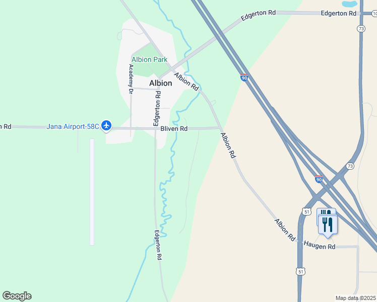 map of restaurants, bars, coffee shops, grocery stores, and more near 492 Windwood Circle in Edgerton
